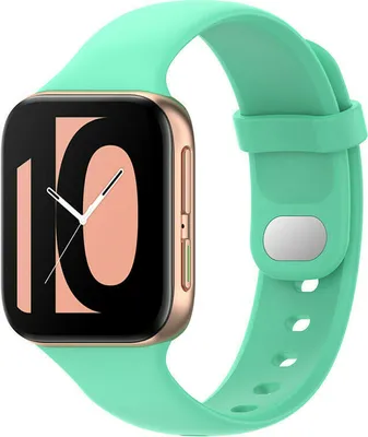 Produktbild von Strap-it Oppo Watch Silikonarmband (Aqua)