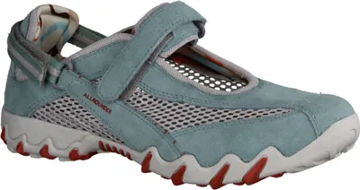 Produktbild von Allrounder By Mephisto Niro Leder/Textil, Giada, Damen Ballerina Wechselfußbett - Damenschuhe Slipper / Trotteur, Blau, leder/textil (mesh)