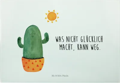 Produktbild von Mr. & Mrs. Panda Servierplatte Kaktus Sonne - Weiß - Geschenk, Kakteen, Schneidebrett, Glas, Schneidplatte, Sonnenschein, Neustart, vesperbrett, Frühstücksbrett, Trennung