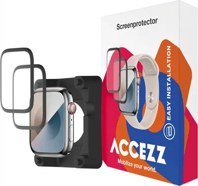 Produktbild von Accezz 2x Displayschutzfolie mit Applikator für die Watch Series 10 / 11 - 46 mm