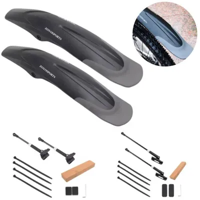 Image de Lot de garde-boue pour vélo, garde-boue ZOYOSPORTS MTB - Lot avant et arrière (26-29 pouces)