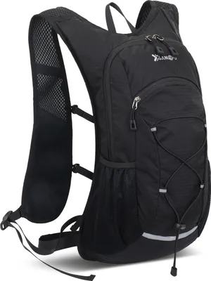 Obrázek produktu pro JUNLETU outdoorový turistický batoh, multifunkční horolezecký batoh, vodotěsný nylonový vak na vodu, cestovní a cyklistický batoh, černý