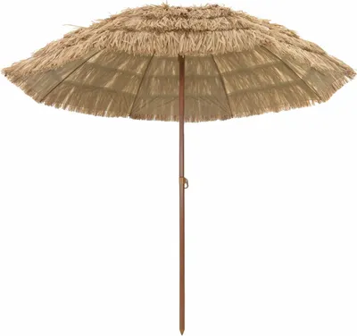 Obrázek produktu pro vidaXL Plážový slunečník Natural 255 x 255 x 255 x 255 cm Polyester a ocel