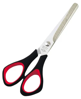 Universalschere 15,5 cm, Edelstahl, schwarz/rot