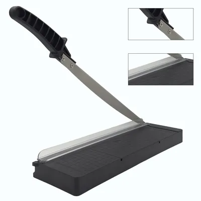 Produktbild von 3-in-1 Schneidemaschine, Papierschneider A4 Kompakt 34 cm, Für bis zu 8 Blätter A4-B7,für Karton-, Papier- & Bastelarbeiten,für Büro, Schule