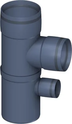 Produktbild von PoloPlast POLO KAL XS Doppelabzweig DN 110/90/50, 87,5 Grad, vertikal