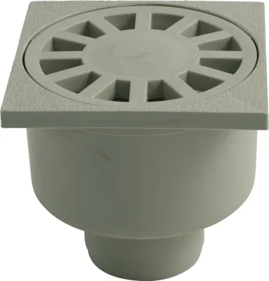 Produktbild von Marley Hof-Ablauf DN 50 Abgang senkrecht, Rost 10 x 10 cm
