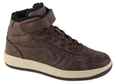 Produktbild von Kappa - "Bash" Sneaker für Herren, Kunstfell, Knöchelhoch PP12106 (37 EU) (Dunkelbraun)