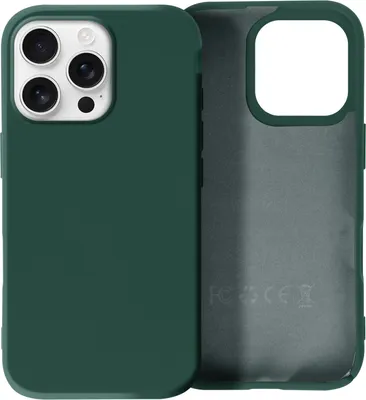 Produktbild von Avizar, Halbsteife Soft Touch Silikon Handyhülle für iPhone 16 Pro, Dunkelgrün