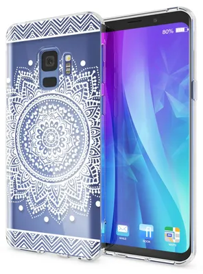 Produktbild von Samsung Galaxy S9 Hülle Handyhülle von NALIA, Slim Silikon Motiv Case Schutzhülle Circle Flowers