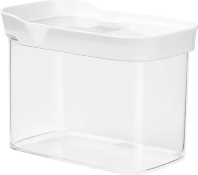 Produktbild von EMSA Optima, Box, Rechteckig, 1 l, Transparent, Weiß, Styrol-Methylmethacrylat (MS), Thermoplastisches Elastomer (TPE), 160 mm