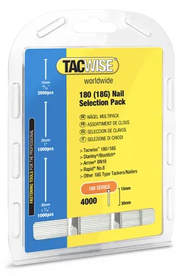 Produktbild von TACWISE Stiftnägel Multipack 180/15-30 mm 4.000 Stück