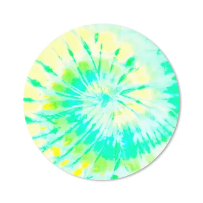 Produktbild von MuchoWow® Mauspad Mousepad Sommer - Krawattenfärbung - Gelb 20x20 cm - Mousepads - Maus Mat - Pad - Mausunterlage - Schreibtischmatte