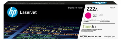 Produktbild von HP 222A Magenta Original LaserJet-Tonerkartusche, 1200 Seiten, Magenta, 1 Stück(e)