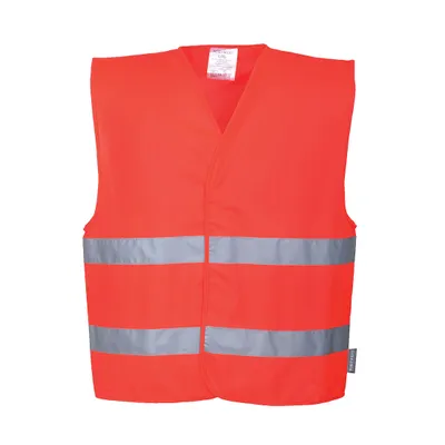 Produktbild von Portwest C474 Zwei Reflex-Streifen Warnschutzweste Red Gr. L/XL
