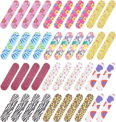 Immagine prodotto di Lime per unghie, a doppia faccia, 9 cm, confezione da 40 pezzi, per la cura delle unghie