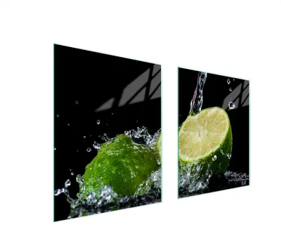 Produktbild von Glasschutzplatte Für Herd 85X52 Zitrone
