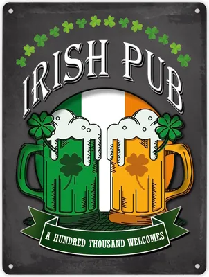 Produktbild von Metallschild XL mit Irish Pub Motiv Schild Blechschild Aluminiumschild