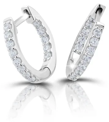 Produktbild von Charming silver round earrings M23078
