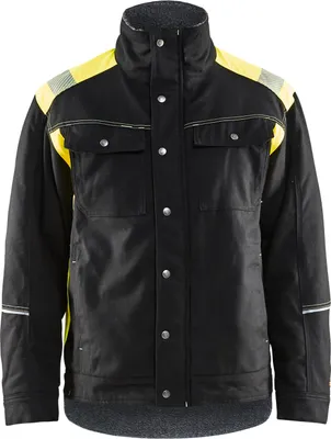 Produktbild von Blakläder Winterjacke 4915 1370 in zwei Farben, Farbe:schwarz/gelb, Größe:S