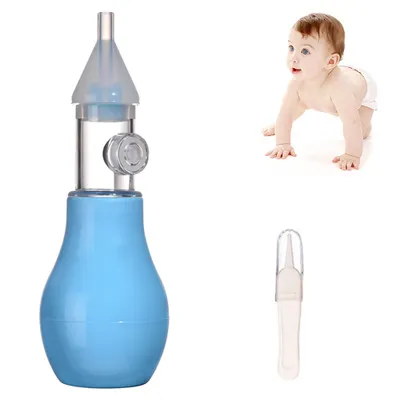 Produktbild von Baby Nasensauger Manuell Nasal Reiniger Set für Kleinkinder Neugeborene Nasenreinigungsmittel(hellblau)
