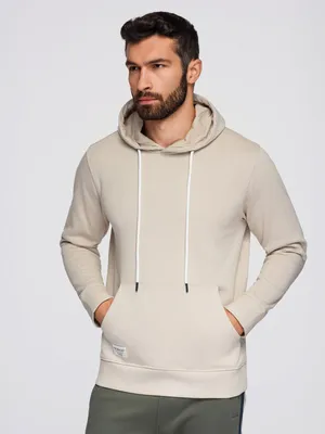 Obrázek produktu pro Ombre Clothing Pánská mikina s kapucí Carive světle béžová S