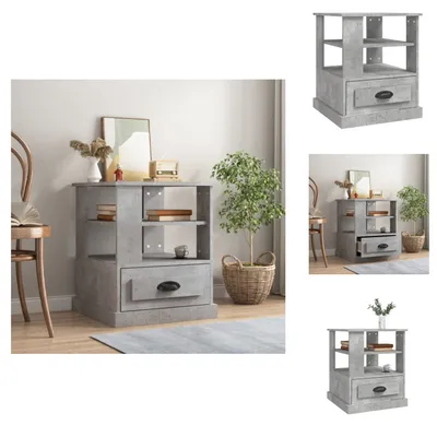 Produktbild von vidaXL Beistelltisch Betongrau 50x50x60 cm Holzwerkstoff -  Beistelltische