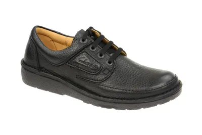 Produktbild von Clarks NATURE II Herrenschuhe - bequeme Schnür Halbschuhe schwarz NEU