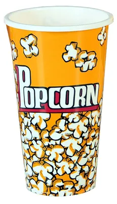 6er-Set Popcorn-Blikdosen aus Melamin, 18 x 11,5 cm