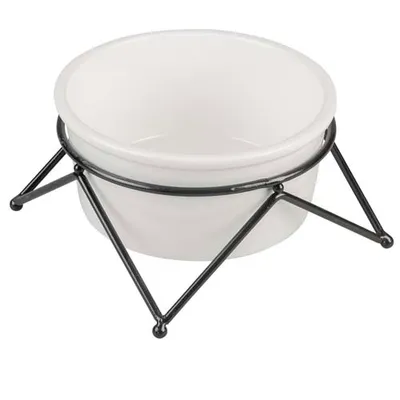 Obrázok produktu pre DUVO+ Biela keramická miska so stojanom 850ml/16,3x16,3x8cm, 65383657