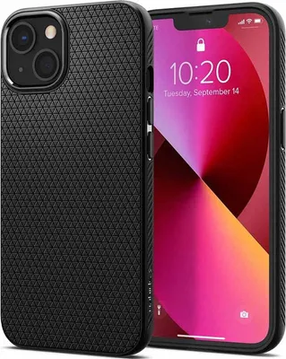 Produktbild von Spigen ACS03519, Cover, Apple, iPhone 13, 15,5 cm (6.1"), Schwarz