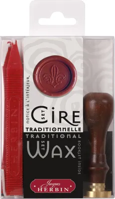 Produktbild von Jacques Herbin 2x Set Traditionelles Siegelwachs - Lilie Blume 45250T