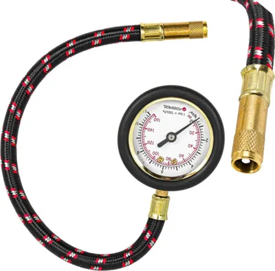 Produktbild von Manometer, Druckmesser, Reifendruckanzeige, flexibler Schlauch 0-11 bar