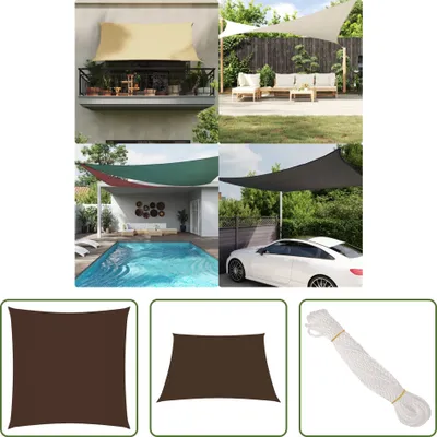 Immagine prodotto di The Living Store Tenda da sole in tessuto Oxford Square 2,5x2,5 m Brown