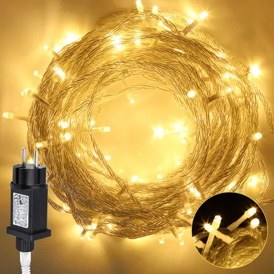 Obrázek produktu pro Clanmacy 30M 300 LED víla světla teplá bílá 8 světelných režimů strana zahrada vnitřní venkovní dekorace vánoční osvětlení