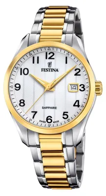 Produktbild von Herrenuhr FESTINA 20027/1 in klassischem Gold.