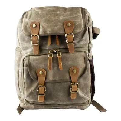 Produktbild von Robuster Kamera-Rucksack im Vintage-Design - Braun