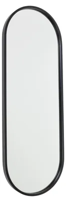 Produktbild von Fragix Boston Spiegel Oval - Schwarz - Metallrahmen - 80x50
