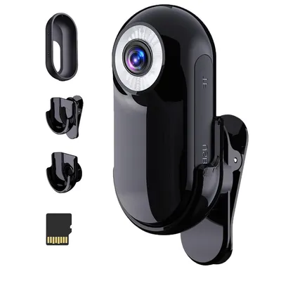 Produktbild von Mini Körperkamera – Camcorder mit Full HD 1080P Aufnahme, Audio & Video, inkl. 32GB Karte, Helmkamera mit Zubehör