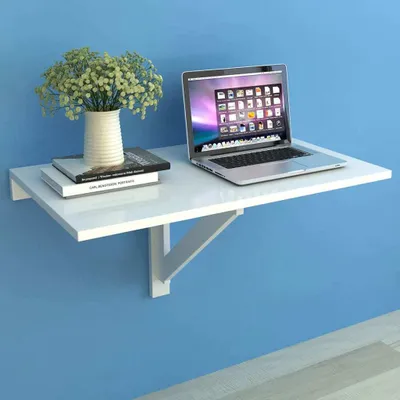 Obrázok produktu pre vidaXL Nástenný rozkladací stôl biely 100x60 cm