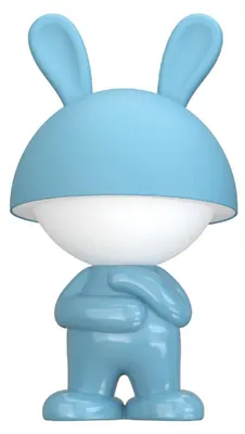 Produktbild von Luxus Europe - Nachtlampe Kinderzimmer Mouse Hellblau - Draadloos LED Nachtlampje Kinderen - USB-C Oplaadbaar