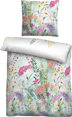 Produktbild von Biberna Bettwäsche bunt 1x 135x200 cm + 1x 80x80 cm