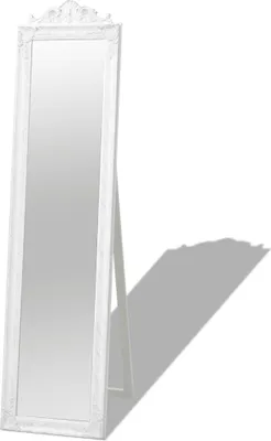 Produktbild von vidaXL Standspiegel im Barock-Stil 160x40 cm Weiß