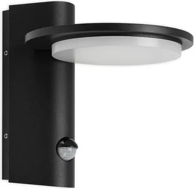 Produktbild von LED Außenwandleuchte Bewegungsmelder IP44 10W schwarz Metall Telefunken