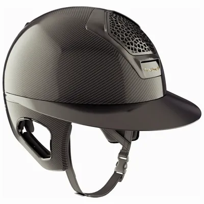 Produktbild von Freejump Reithelm Voronoi Glossy mit Schläfenschutz Helm Black M