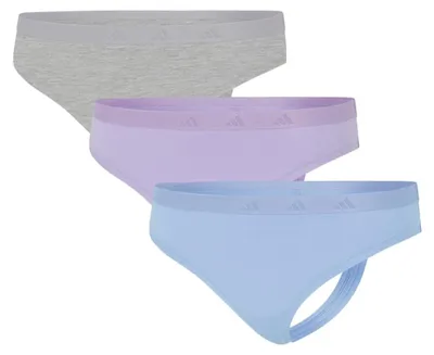 Produktbild von adidas Low Rise Thong (3PK) - Sport Active Essentials Baumwolle - Bequeme Unterwäsc