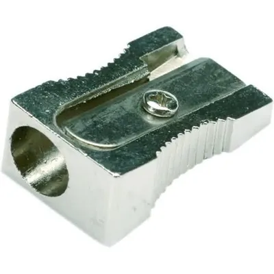 Produktbild von Bleistiftspitzer, Metall, einfach, verzinkt, in Keilform, für Stifte Ø 8 mm
