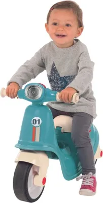 Obrázek produktu pro Smoby Scooter Blue - Balanční kolo pro děti od 18 měsíců - retro vzhled