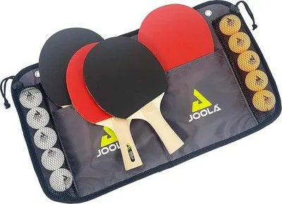 Produktbild von Tischtennissatz, 4 Tischtennisrackete, Tischtennisbälle und Tragetasche