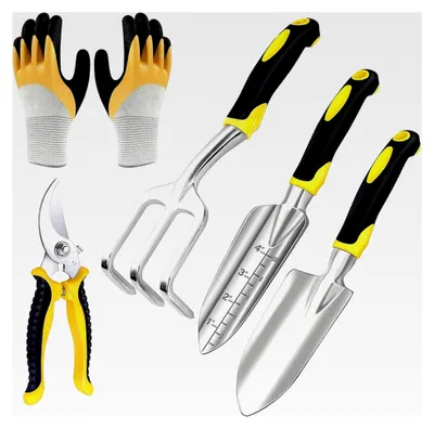 Produktbild von Gartenwerkzeug Set, 5-teiliges Set aus Aluminiumguss für die Gartenarbeit